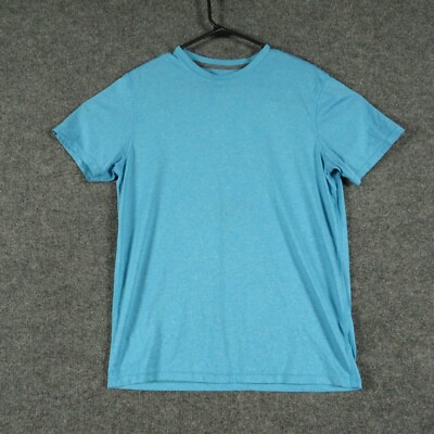 Layer 8 Shirt Womens Medium Blue Short Sleeve Round Neck Pullover T Shirt