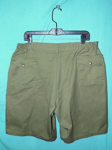 Exc! BOY SCOUTS CARGO SHORTS, ELASTIC WAIST, 36"W to 40"W x 9"L, TAG Sz 40 - Picture 11 of 12