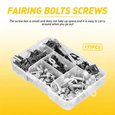 Silver For Suzuki GSX1300R SV650 GSXR600 GSXR750 Complete Fairing Screw Bolt EXD