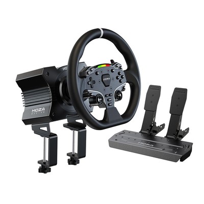 R5 All-in-One PC Gaming Racing Simulator 4PCS Bundle: 5.5Nm Direct Drive Whee...