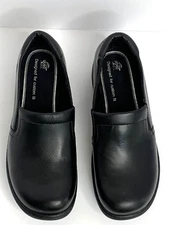 Obeo 24/7 Bessie Clog Size 7 Black Leather Slip On