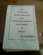 VTG Lady Kenmore Dryer Technical Schematic Sheet Service Wiring Diagram 691554C