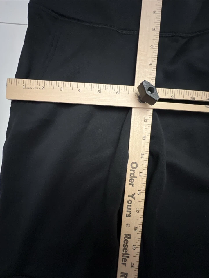 Pantalones deportivos REEBOK para niños medianos S7 R3 doble tiempo para correr NEGROS forrados de vellón Foto 4 de 4