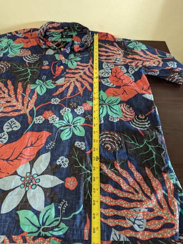 REYN SPOONER Multi-pattern Short Sleeve Pull-over Shirt Men - Size Xl Hawaiian - Picture 11 of 11