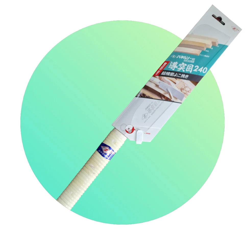 Sierra de espiga japonesa Dozuki Me 240 mm sierra japonesa 7121 Foto 2 de 4