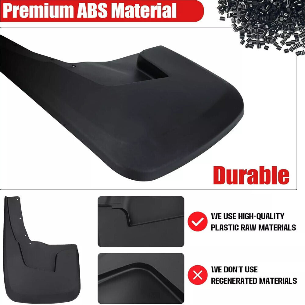 4pcs Splash Guards Mud Flaps Mudguard For 2019-2024 Ram 1500 W/ Fender Flares