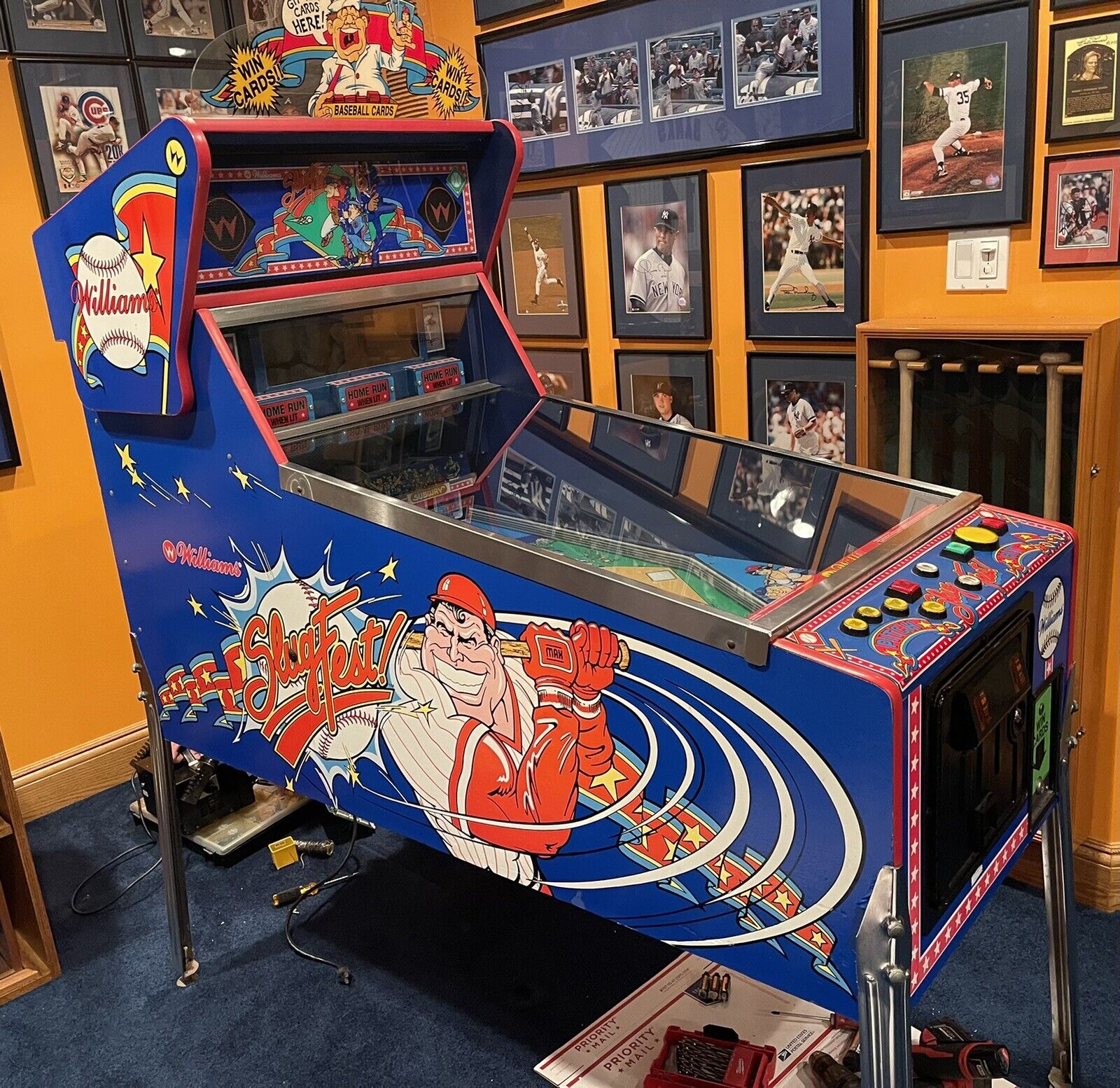 SLUGFEST BASEBALL ARCADE PINBALL W/TOPPER BY WILIIAMS-RARE GREAT CONDITION- MLB eBay