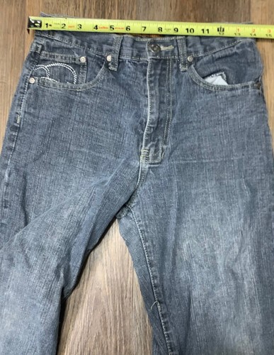 Brooklyn Express Wide Leg Jeans Blue Denim Embroidered Boys 16 Hip Hop Street - Picture 5 of 10