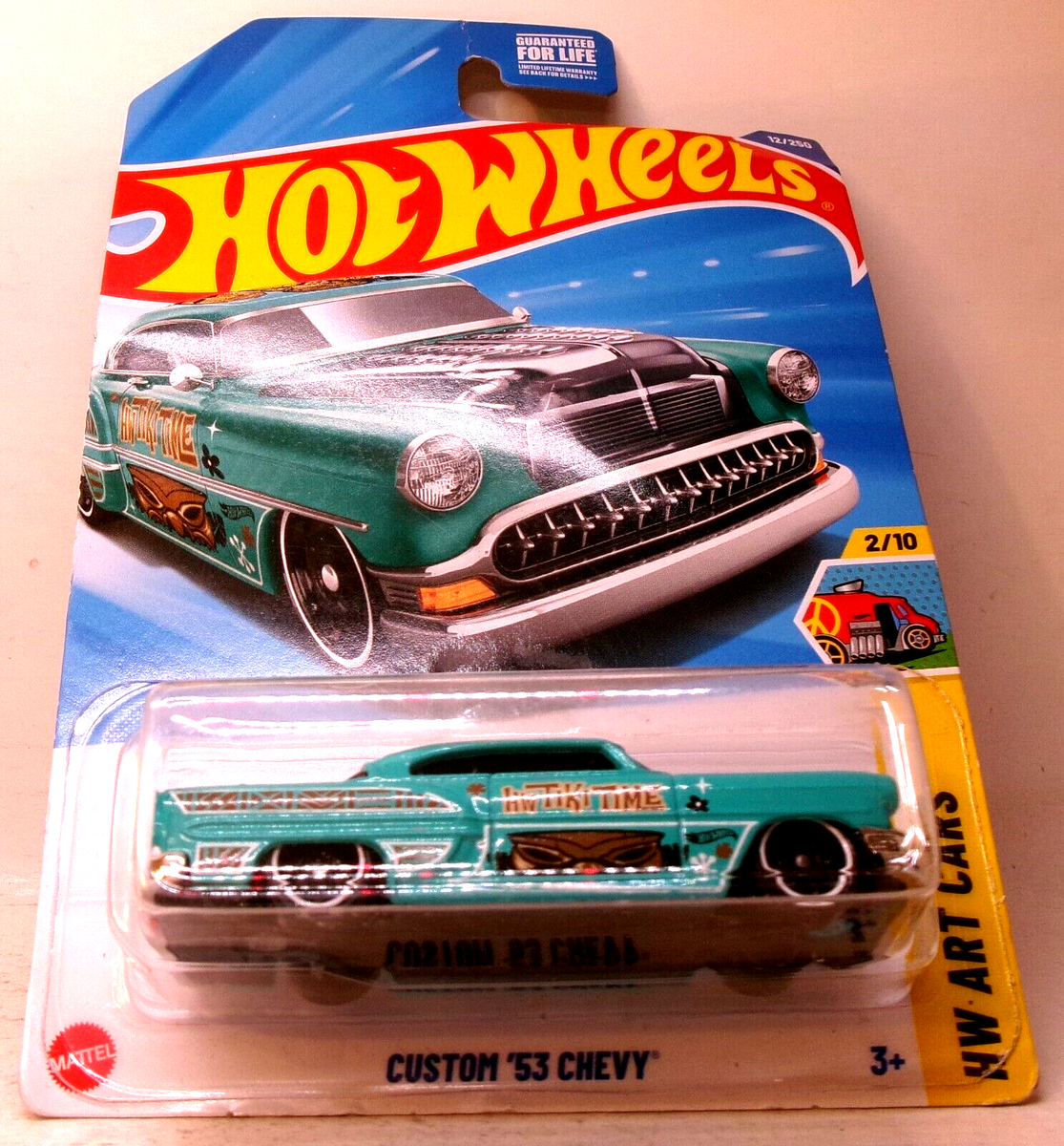 2025 HOT WHEELS 1:64 HW ART CARS 2/10 BLUE CUSTOM '53 CHEVY #12