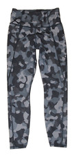 Athleta Womens Size XS Lightning Camo 7/8 Tight Leggings Gray Black Supersonic