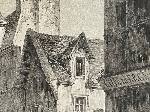 Paris Porte saint Denis ou Porte aux Peintres lithographie de 1839 France - 第 4/7 張圖片