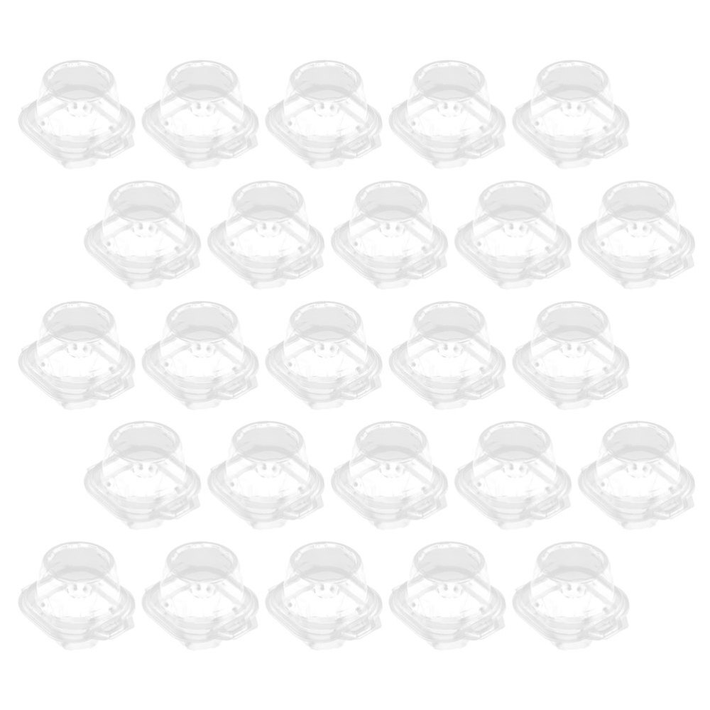 25Pcs Boxes Individual Cupcake Cupcake Box Dessert Cupcake Packing Bakery eBay