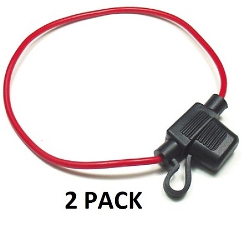 PACK 2 - PORTAFUSIBLES EN LÍNEA IMPERMEABLE MINI ATM 16 AWG / CALIBRE # FHM16-2PK - Imagen 1 de 2