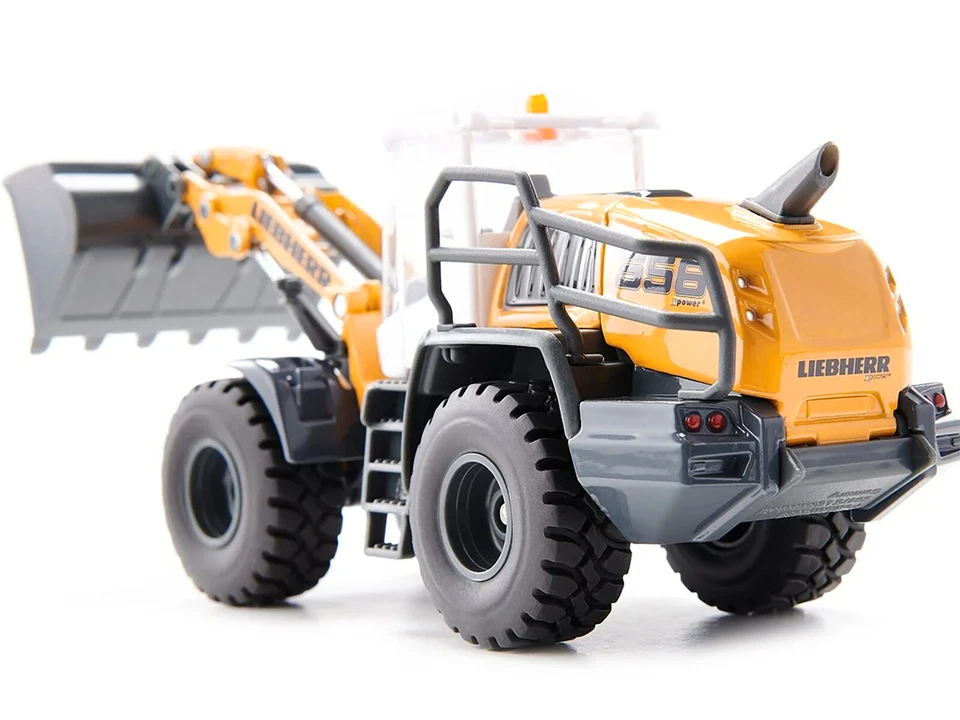 Liebherr L556 Wheel Loader Yellow White Cabin 1/50 Diecast Model Siku CARZ - Image 3 of 4