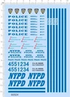 1/24 Decals 911 police NYPD for model kits 66924