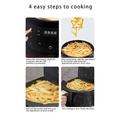 4.5L Air Fryer 1800W with Digital Display, Timer and Fully