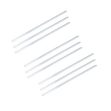 9 x 200mm Heat Resistant Glass Stirring Rods For Lab Use Laboratory Stir Stirrer