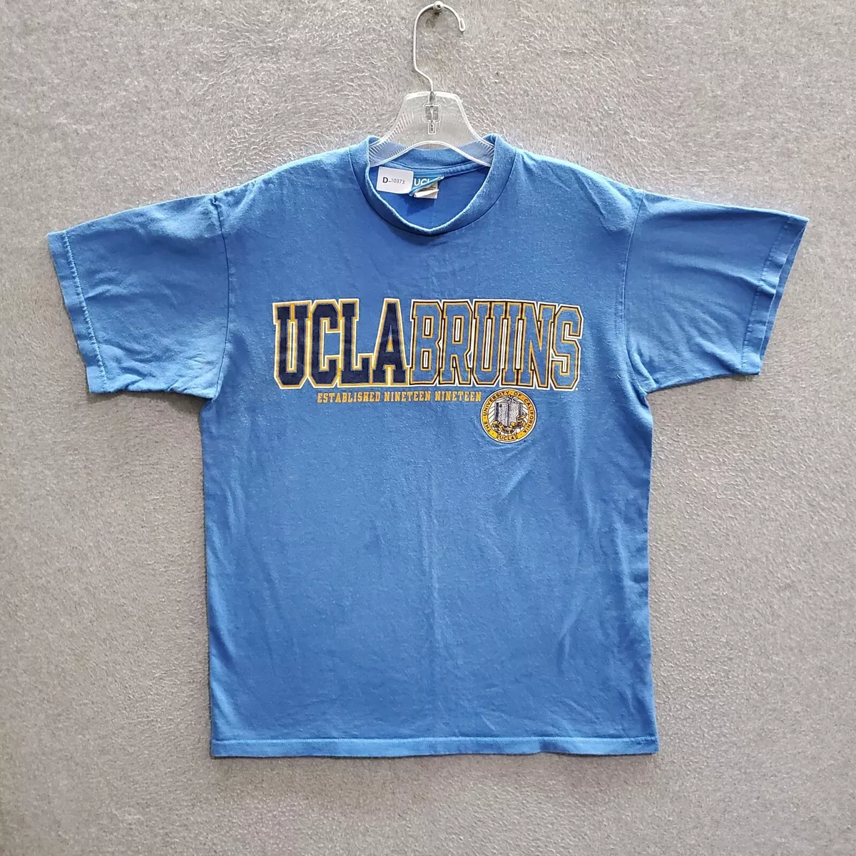 VINTAGE UCLA Bruins Men T Shirt Medium Blue Logo Graphic Short Sleeve Tee USA