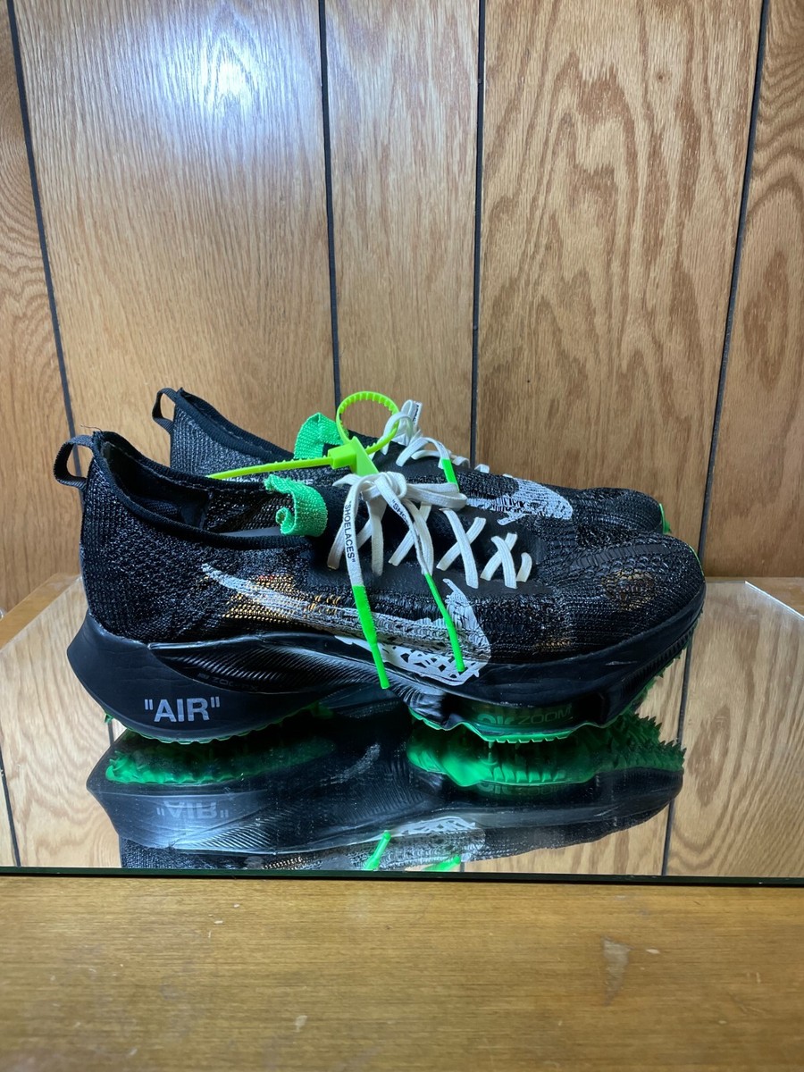Nike Off-White x Air Zoom Tempo Next% 'Black' CV0697-001 Green