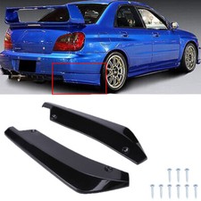 Glossy Black Rear Bumper Lip Splitter Diffuser Canard For Subaru Impreza WRX STI