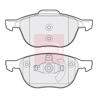 Mazda 5 Cr 2005-2010 BremsbeläGe Vorne Apec PAD1415 (R90)