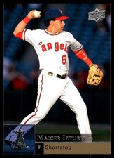 Maicer Izturis 2009 Upper Deck #695 Angels MLB READ FREE SHIPPING AutographDen