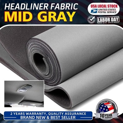 60'' W Interior Flat Knit Material for Truck Roof Headliner Fabric Foam Backing