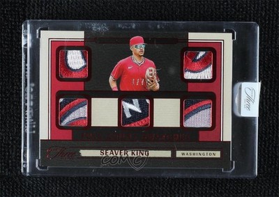 2025 Panini Three and Two Full Count Swatches FOTL Red 1/7 Seaver King v9t