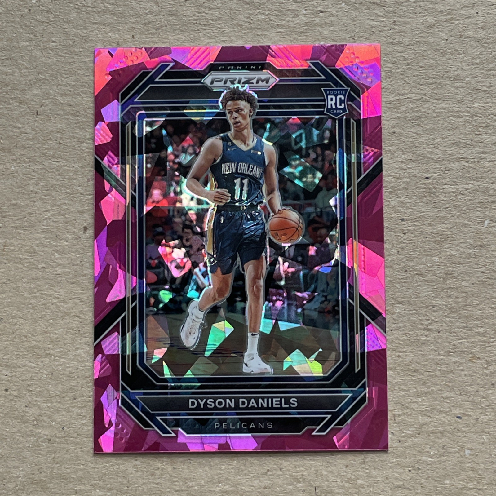DYSON DANIELS 2022-23 Panini Prizm Pink Ice Prizm Rookie RC #233 HAWKS