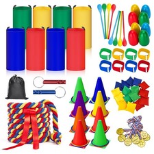 87 Pcs Carnival Outdoor Games Potato Sack Race Bags for Kids Adults Bean Bags...