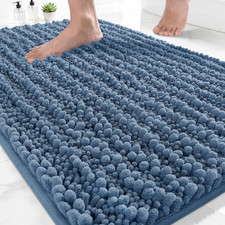 Bathroom Rugs Non Slip Washable - Ultra Soft Absorbent Chenille Bath Mat, Quick