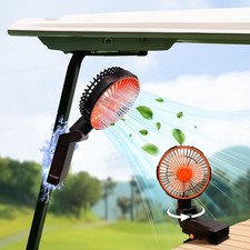 Magnetic Golf Cart Fan, Portable USB Powered Fan with Strong Magnetic Base