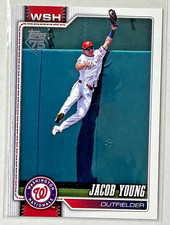 2026 Topps Series One Base Card # 210 Jacob Young, Washington Nationals