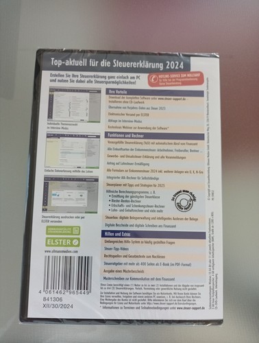 Aldi Steuer 2024 Einkommensteuer NEU OVP CD und Download - Bild 2 von 2