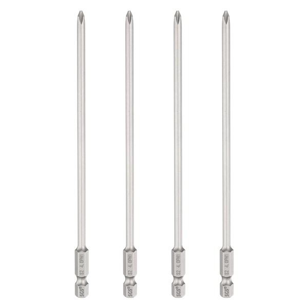 "4X PH1 Kreuzschlitz-Bit FüR 1/4\" Sechskantschaft 15Cm Lang Magnetisch"-image