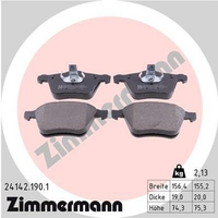 Zimmermann BremsbelÄGe Volvo S60 134 S80 124 V60 155 157 V70 135 XC70 136 Ford