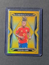 2024-25 Panini Obsidian Nico Williams #48 Electric Etch Gold Flood #/10