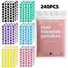 Pimple Stars Patches for Face, 6 Color 280 Count Acne Patches Hydro-Gel Patch