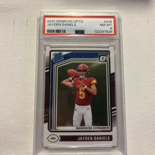2024 Donruss Optic #248 Jayden Daniels PSA8