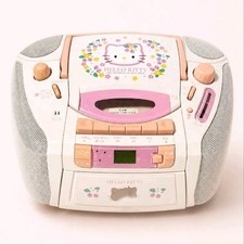 2001 Hello Kitty ECD1 CD Radio Cassette Recorder Sanrio Japan For Parts