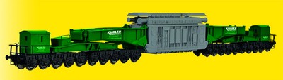 Kibri 16500 H0 Schienentiefladewagen MAN Uaai 687.9 mit Transformator Sped. Kübl Kibri 16500 H0 Schienentiefladewagen MAN Uaai 687.9 mit Transformator Sped. Kübl