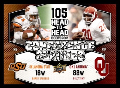 2011 Upper Deck #CC-4 Barry Sanders / Billy Sims Conference Clashes