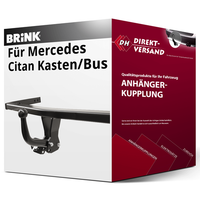 FüR Mercedes Citan Kasten/Bus Typ W420 (Brink) AnhäNgerkupplung Starr Neu