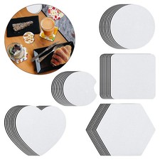 40pcs Coasters Board Sublimation Blank Heat Press Non Slip