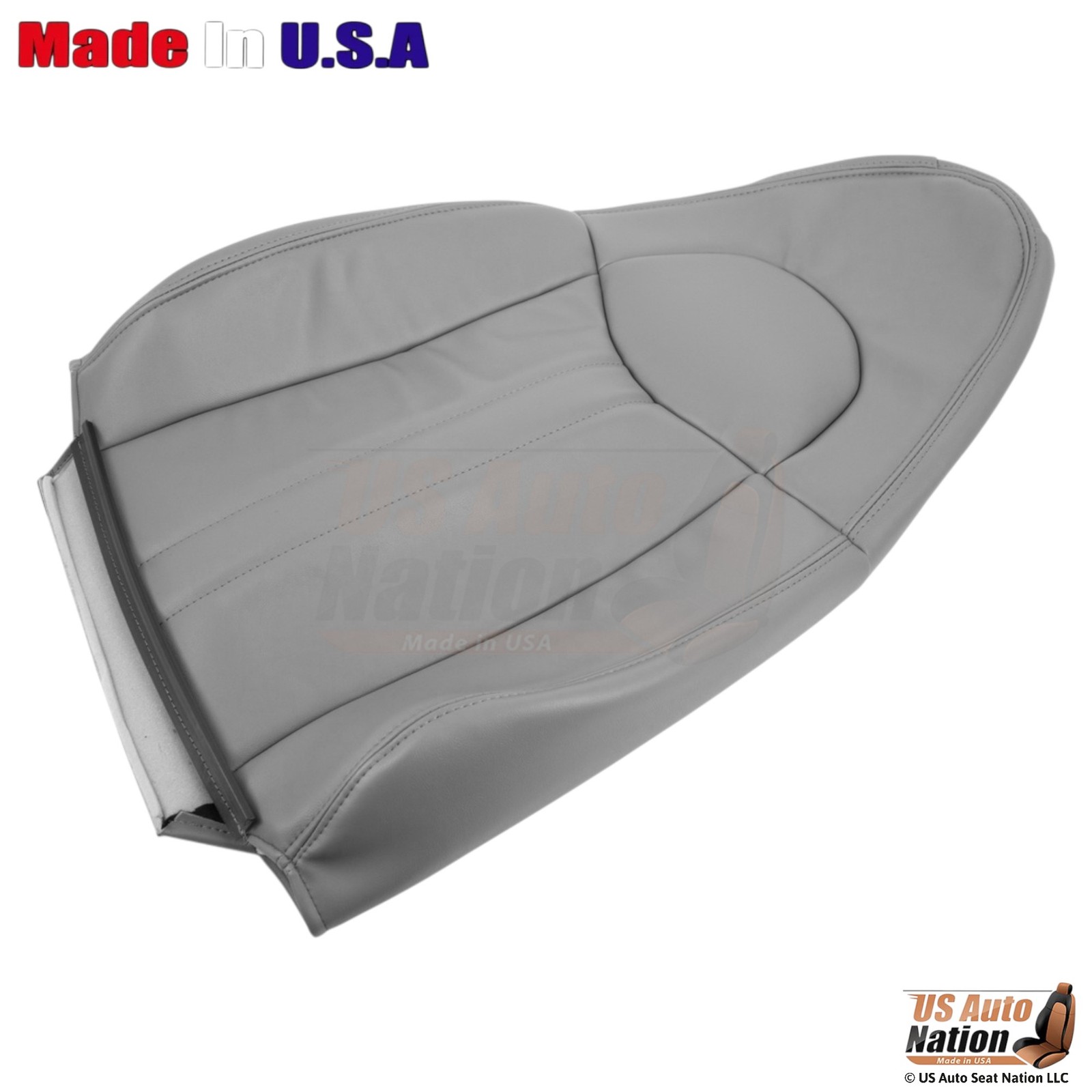 2003-2009 Fits Chevy Express Leatherette Driver & Passenger Top Covers Pewter
