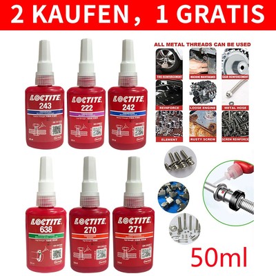 243 242 271 270 271 Loctite Schraubensicherung 50ml Threadlocker Adhesive Glue