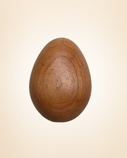 Uovo in legno massello tornito a mano decorazione casa esposizione pasquale ornamento legno naturale