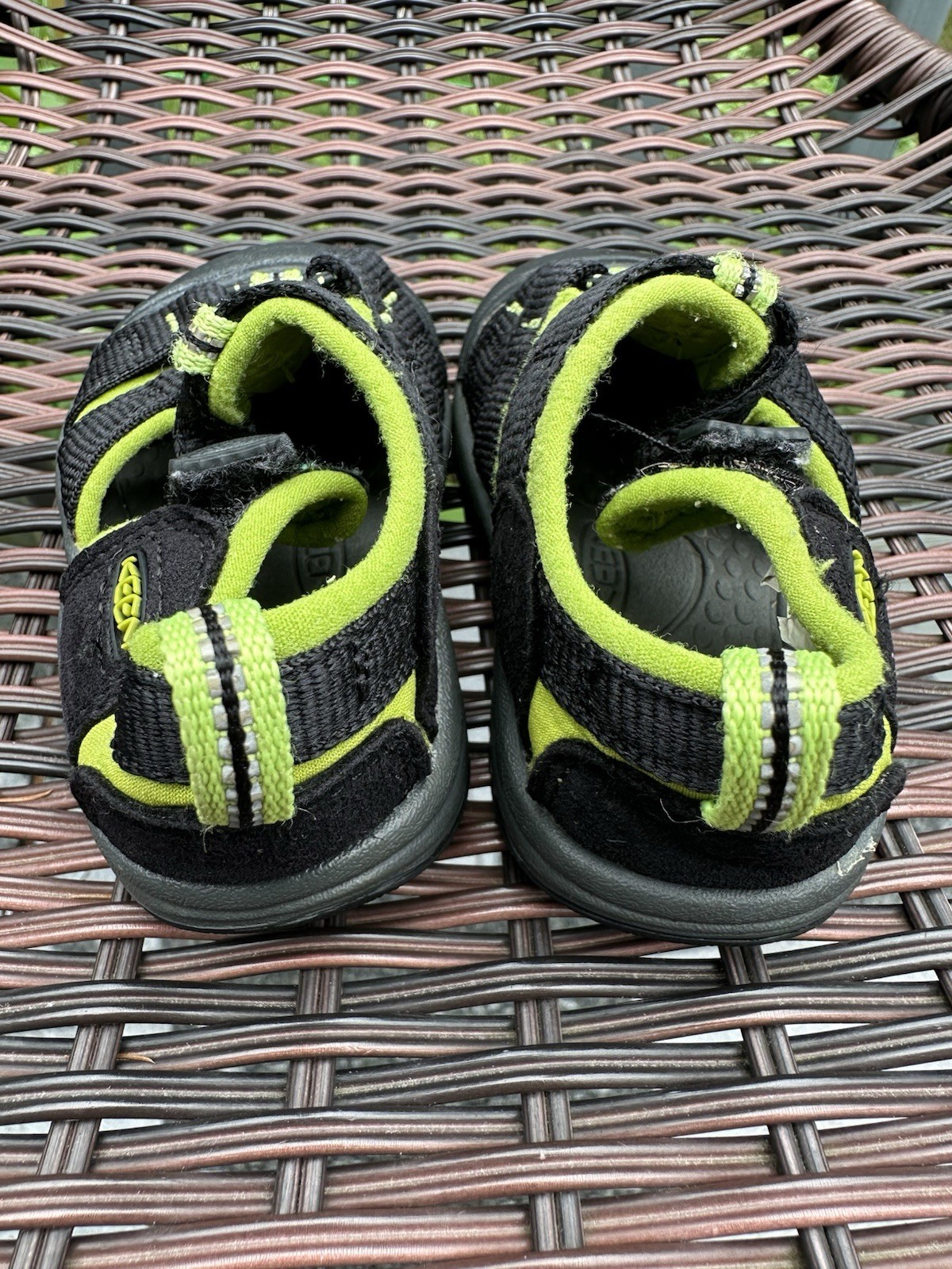 Sandali KEEN unisex bambini Newport H2 punta chiusa acqua pescatore nero lime taglia 6 7