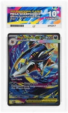 Mega Sharpedo EX SIR 127/094 ACE 10 Perfect Subs Phantasmal Flames Pokemon Slab