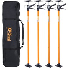 4 Pack Adjustable Cabinet Jacks Support Pole 45"-114" for Installing Cabinets